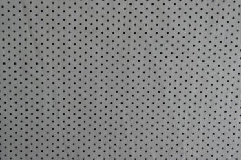 Deadstock 100% Cotton Poplin Digital Polka Dot Print - White