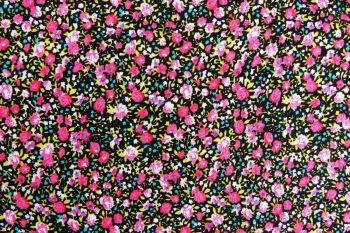 Deadstock 100% Viscose Digital Floral Print - Fuchsia/Lime