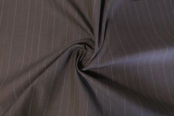 Ex Paul Smith Deadstock Designer Cotton Canvas Suiting Pinstripe - Mauve